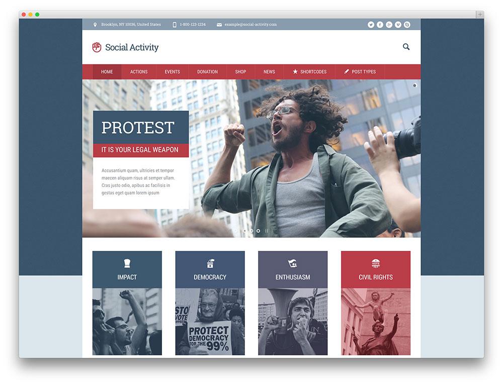 7+ Best Free Politics WordPress Themes