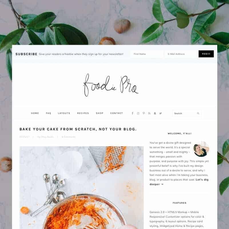 Budget-Friendly Themes for Aspiring Food Bloggers