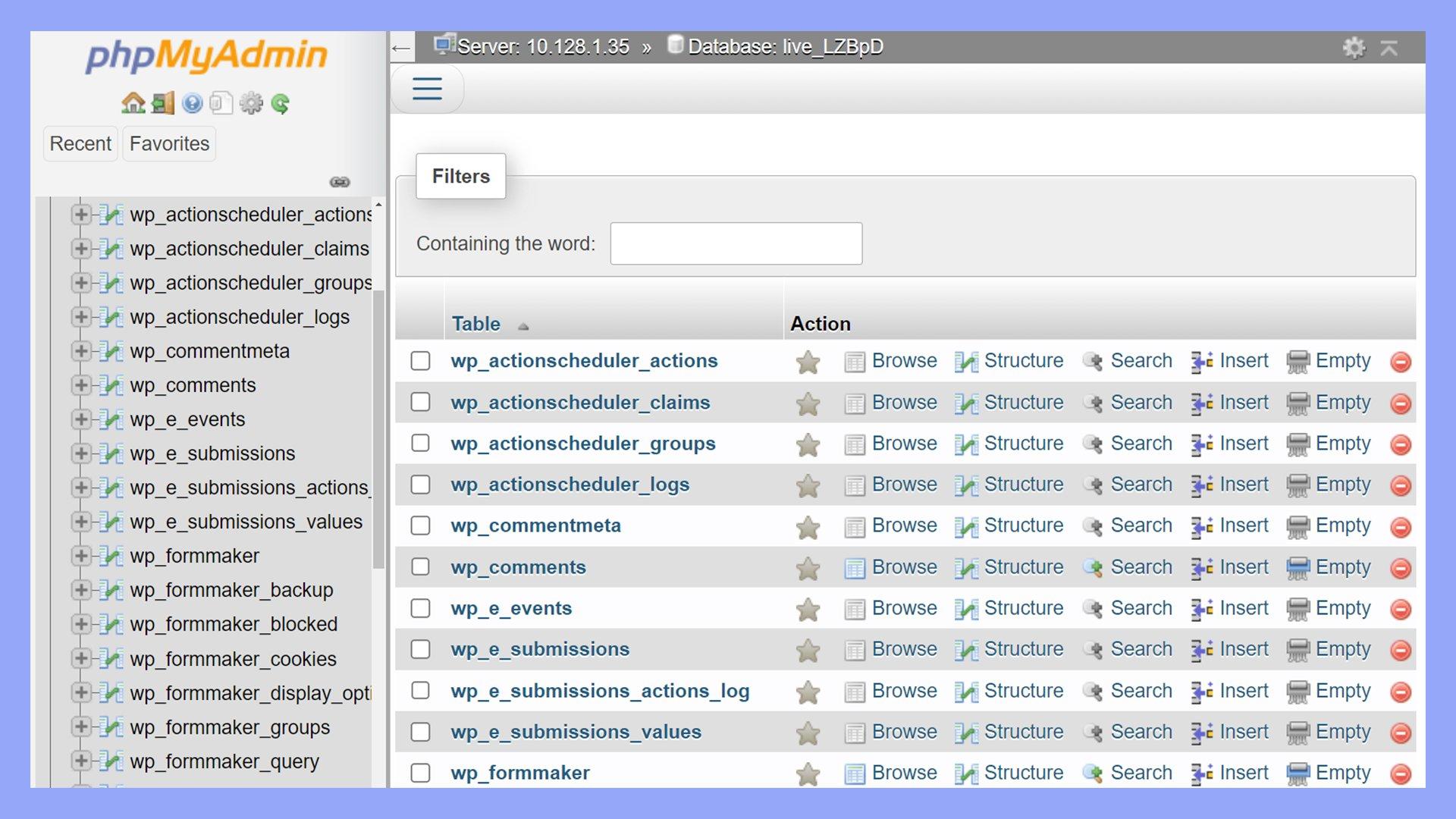 Creating a Database for Your WordPress Site