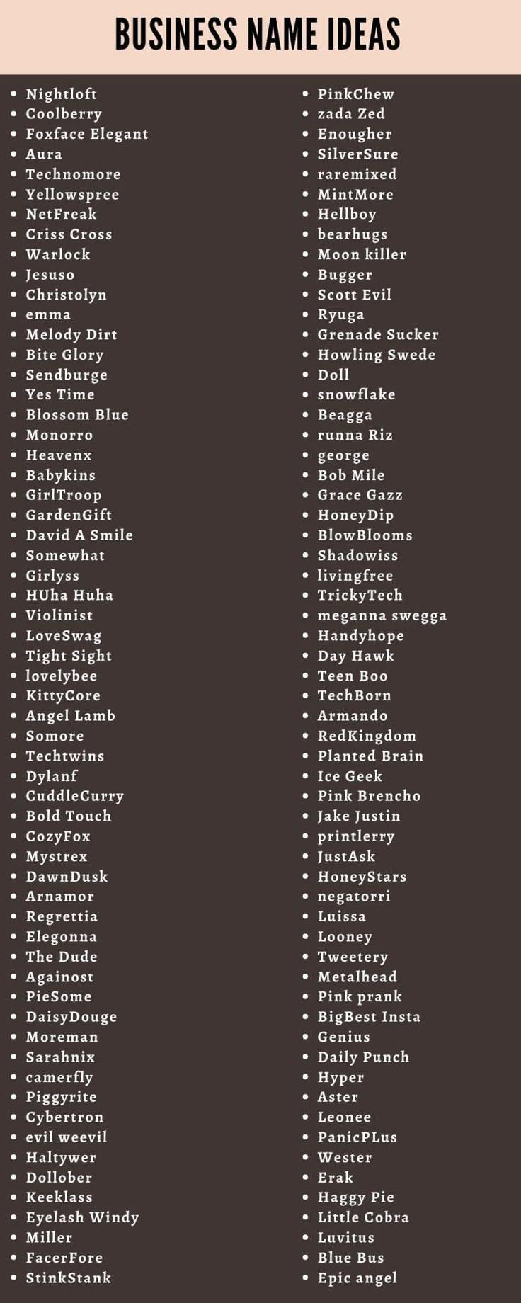 Why You Need a Catchy Name for Success